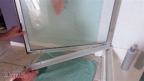 my bathroom shower comes from metal box|fixing a shower door.